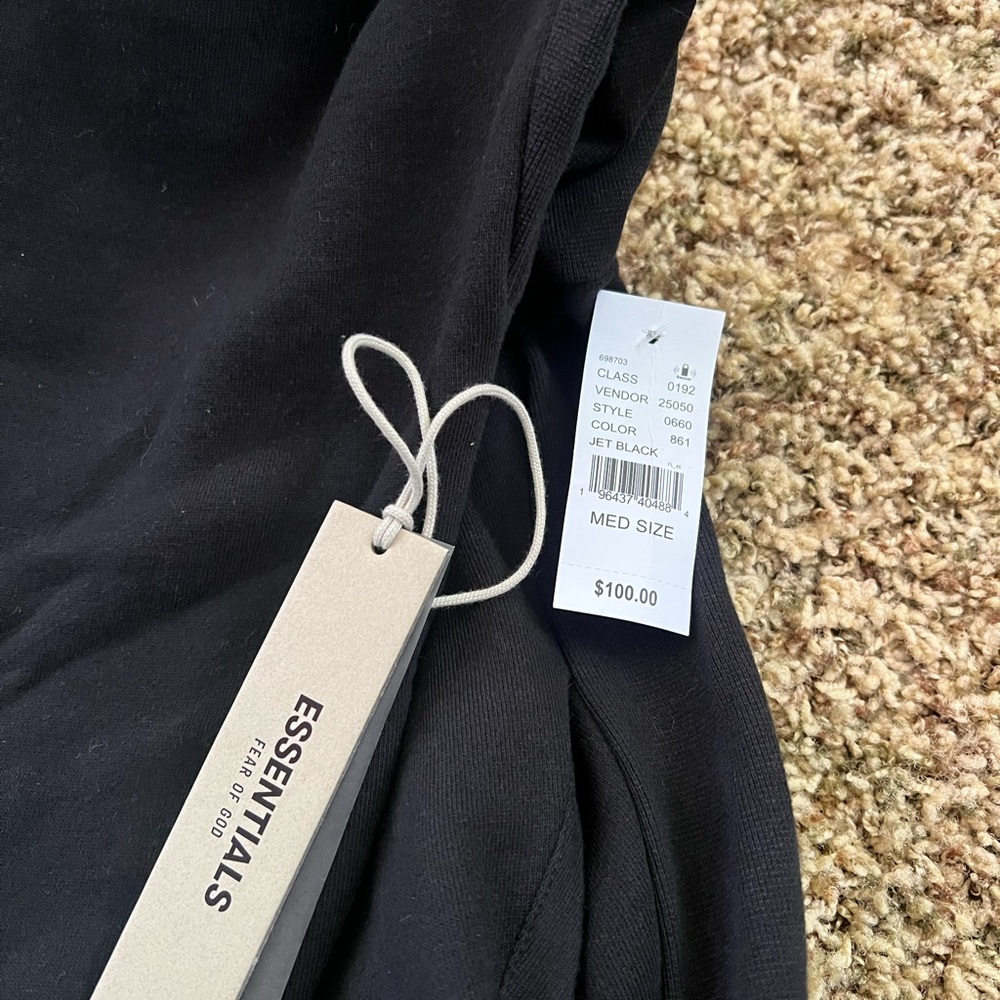 Essentials Black Hoodie